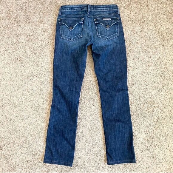 HUDSON Medium Wash Carly Low Rise Straight Leg Denim Blue Jeans 26 - Picture 3 of 8